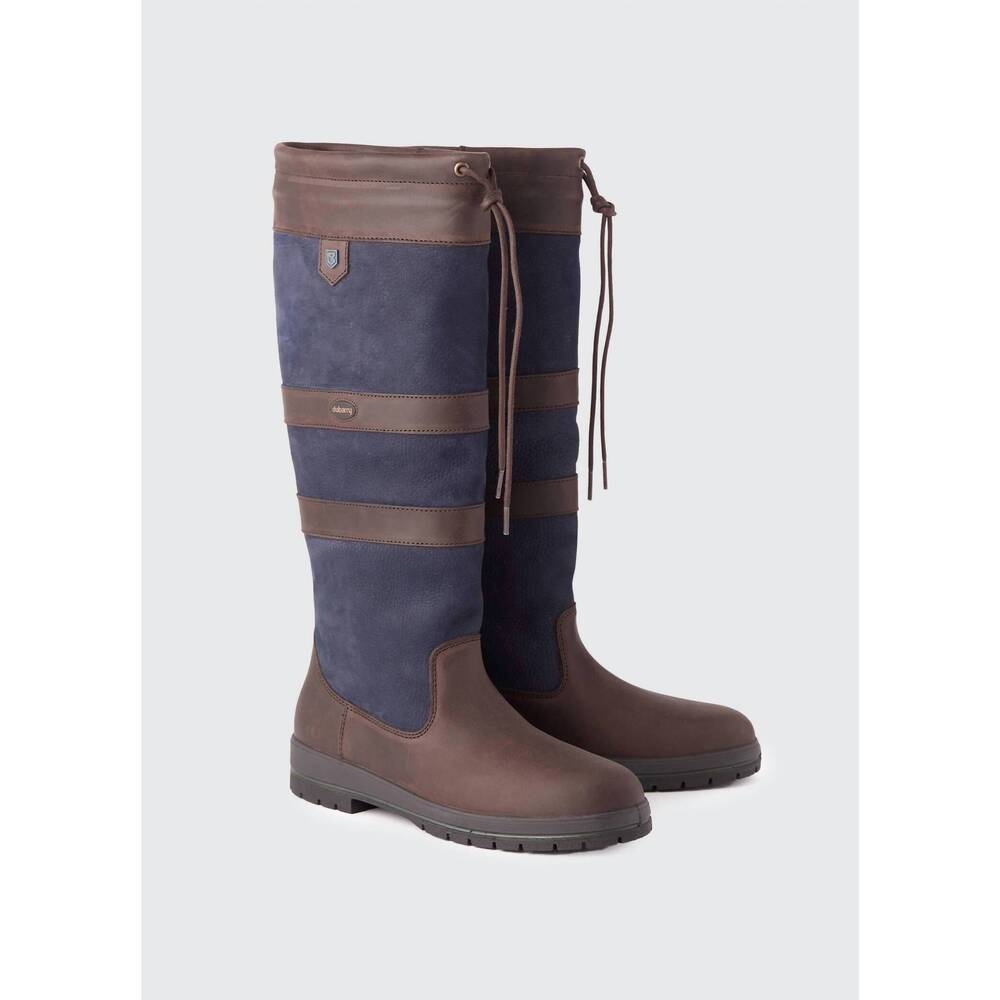 NEW DUBARRY women's galway country boot in navy/brown